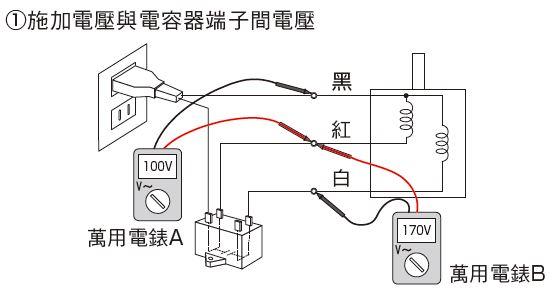 施加電壓與電容器端子間電壓