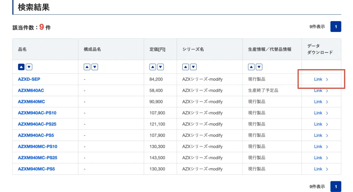 (A)以品名(型號)搜尋