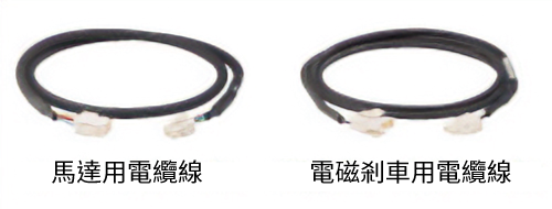 ［2］馬達/電磁剎車 中繼電纜線套件、馬達/電磁剎車 可動中繼電纜線套件