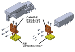 安裝示意圖小型電動缸