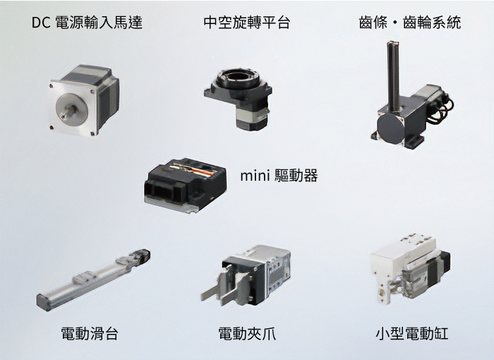 αSTEP AZ系列 mini驅動器&馬達、模組產品