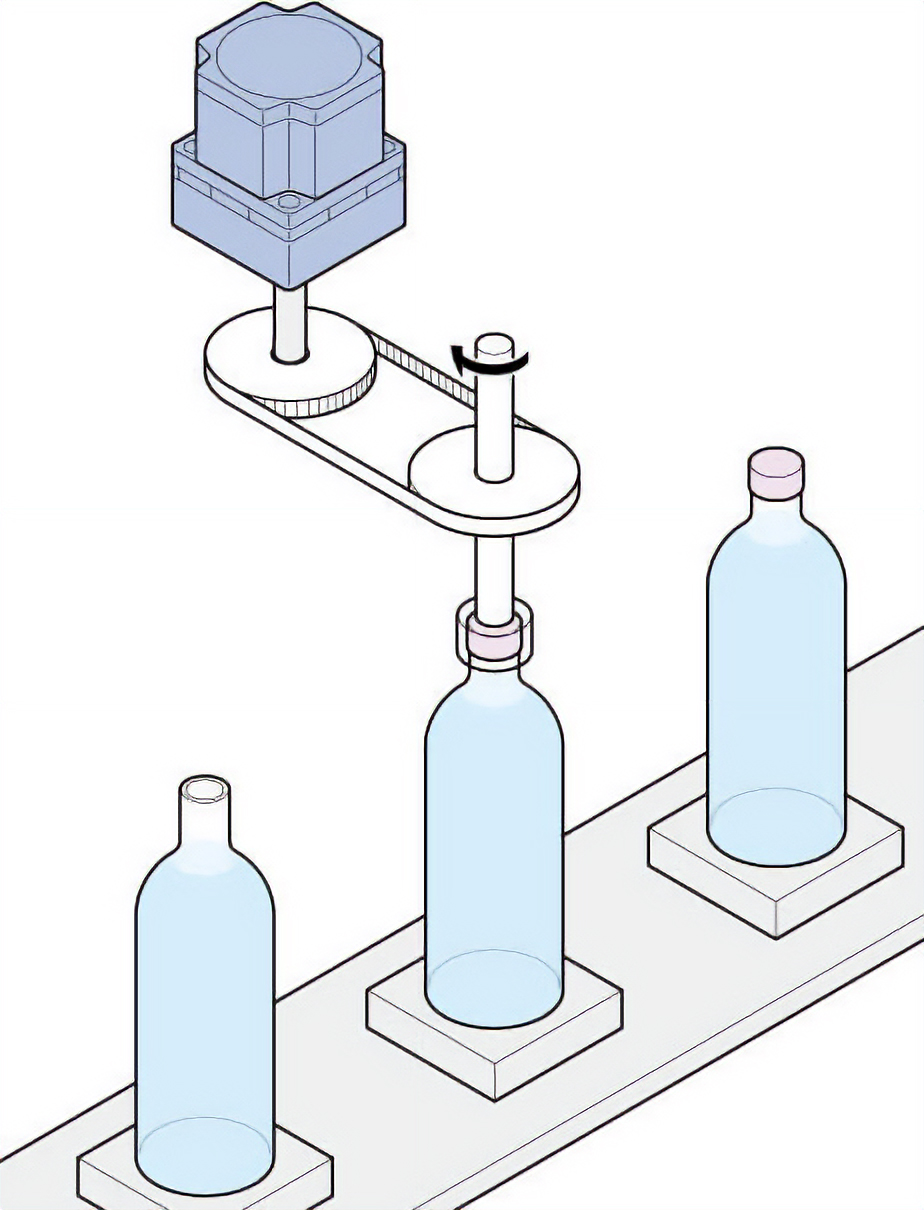 無刷馬達 BLE2系列減少了扭力限制器（電磁式離合器），實現了簡單的裝置