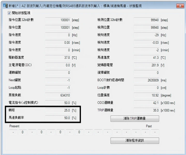 MEXE02 狀態監視畫面