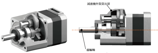 CS減速機橫截面